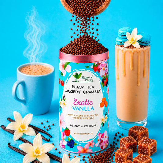 Vanilla Black Tea Instant Jaggery Granules
