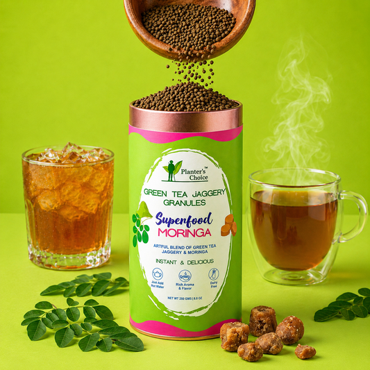 Moringa Green Tea Instant Jaggery Granules