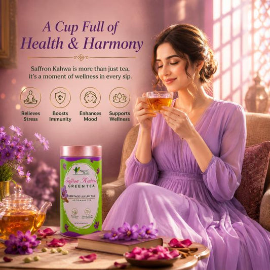 Saffron Kahwa Green Tea