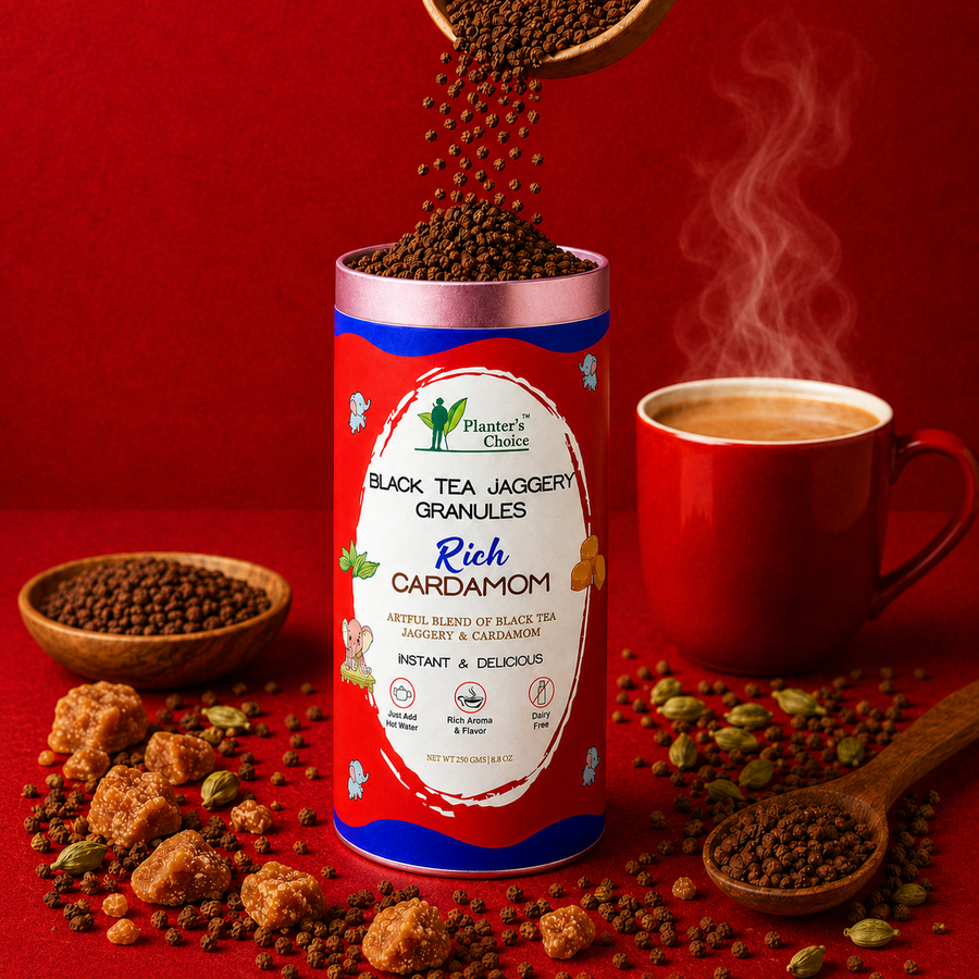 BLACK TEA JAGGERY GRANULES