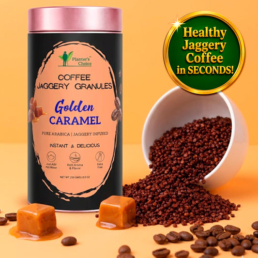 Caramel Coffee Instant Jaggery Granules