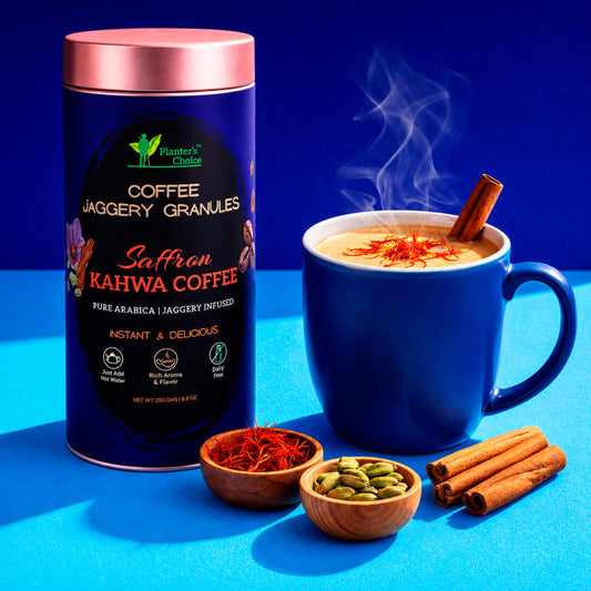 Saffron Kahwa Coffee Instant Jaggery Granules