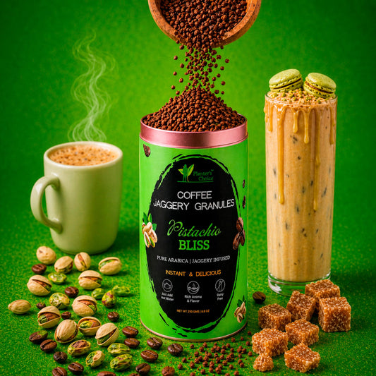 Pistachio Coffee Instant Jaggery Granules